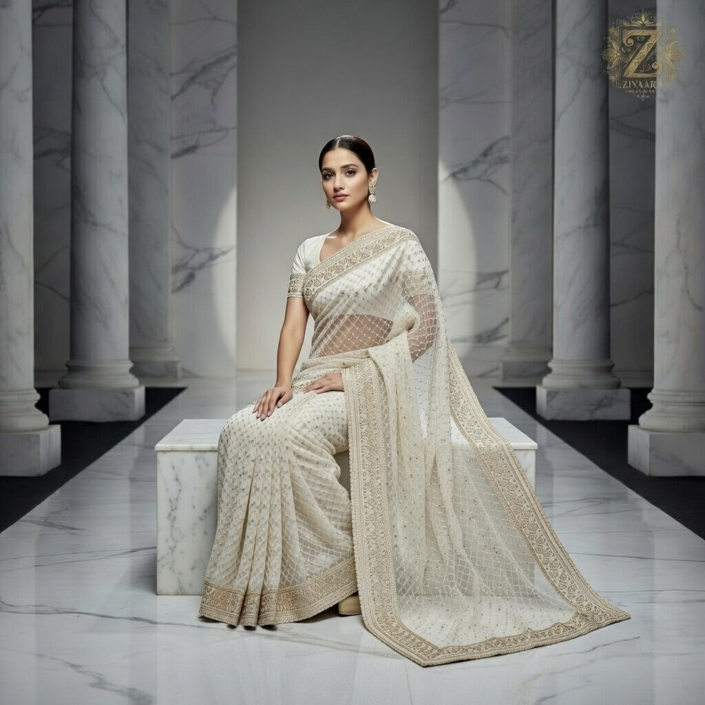 Timeless Elegance Saree - Saree by ZIVAARA Studio
