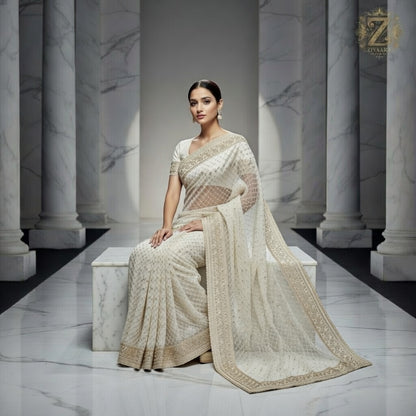 Timeless Elegance Saree - Saree by ZIVAARA Studio