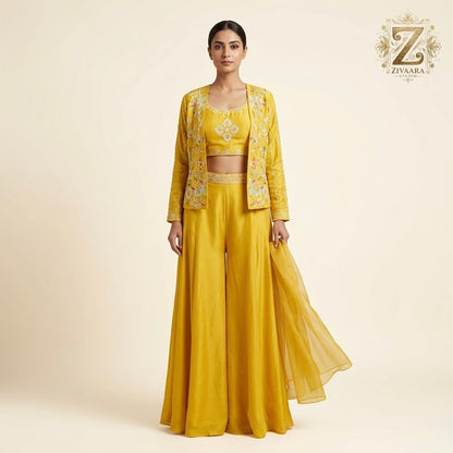 Surya Ensemble side view - Co-ord Set by ZIVAARA Studio